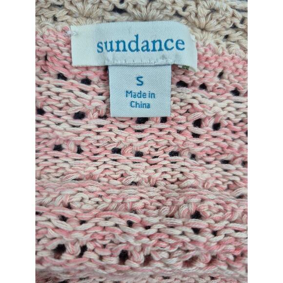 Sundance Free In Spirit Open Front Cardigan Knit Pink Sz S - Picture 6 of 9